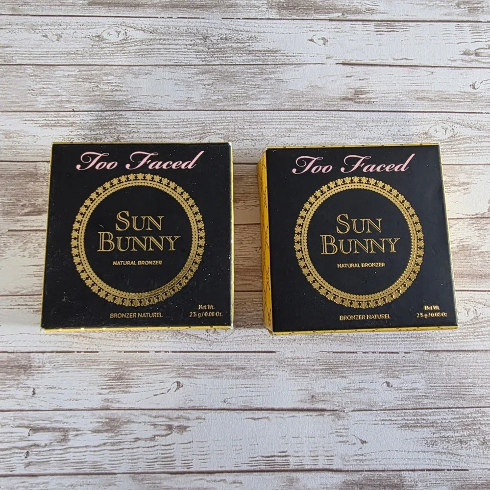 Too Faced Sun Bunny Natural Bronzer Dual Shade Palette 2.5g Lot of 2